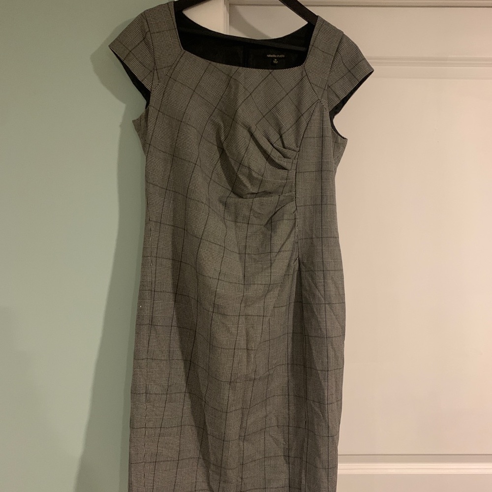 Plaid shift dress